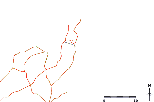 Roads and rivers around Playa de la Garita