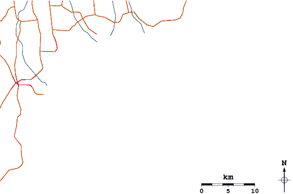 Roads and rivers around Playgrounds (Nusa Lembongan)