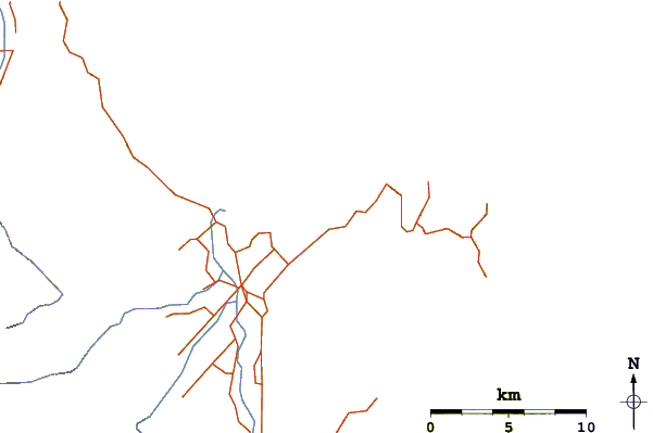 Roads and rivers around Pohara Beach