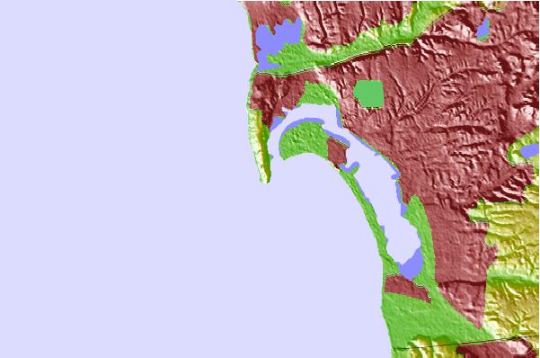 Surf spots located close to Point Loma