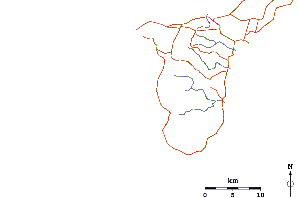Roads and rivers around Point Perfection