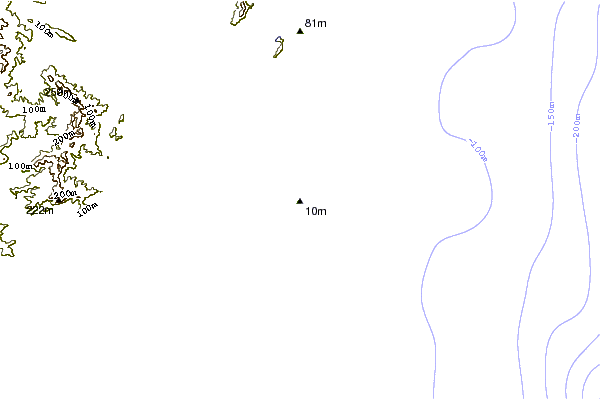 Shoreline around Point Plomer