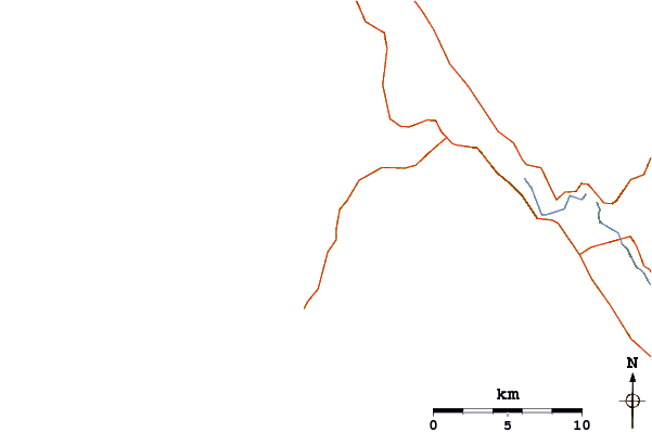 Roads and rivers around Point Reyes Beach