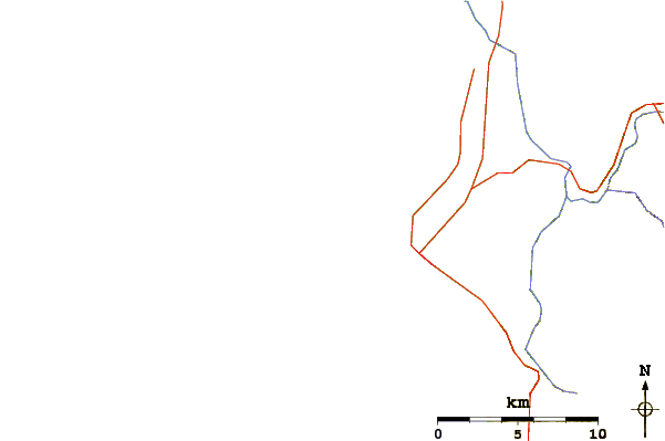 Roads and rivers around Point St George