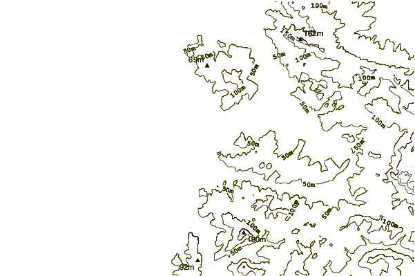 Shoreline around Pointe aux Oies