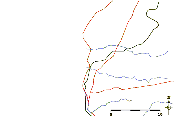 Roads and rivers around Pointe aux Oies