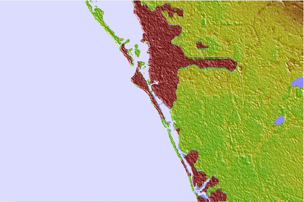 Surf spots located close to Point o Rocks
