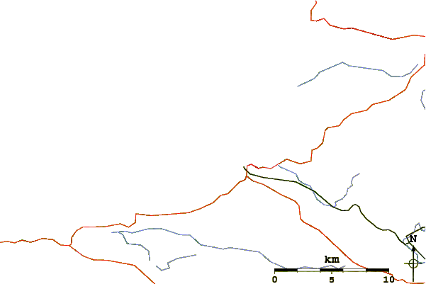 Roads and rivers around Point de Leyde