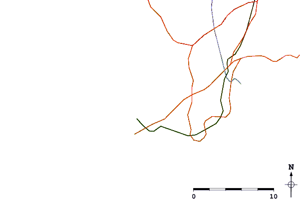 Roads and rivers around La Torche