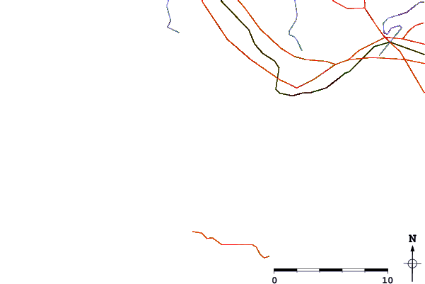 Roads and rivers around Pointe du Couregan