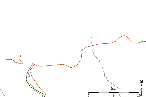 Roads and rivers around Point of Ness