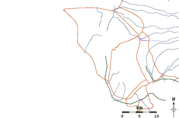 Roads and rivers around Pokai Bay