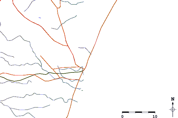Roads and rivers around Auroville (Pondichery)