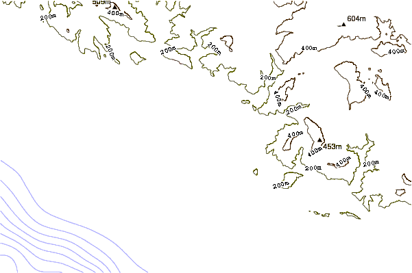 Shoreline around Ponente (Sicily)