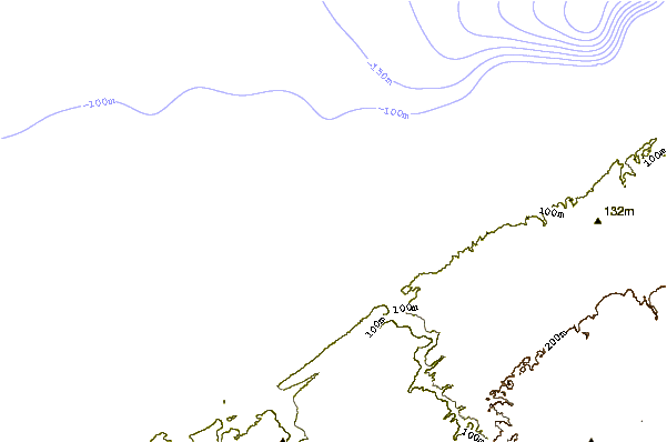 Shoreline around Pont Blondin