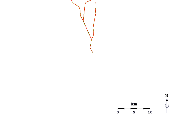 Roads and rivers around Ponta Preta