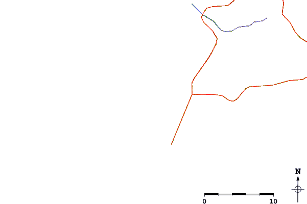 Roads and rivers around Ponta Ruiva