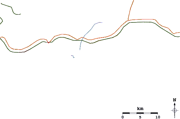 Roads and rivers around Ponta Negra (Quebra Mar)