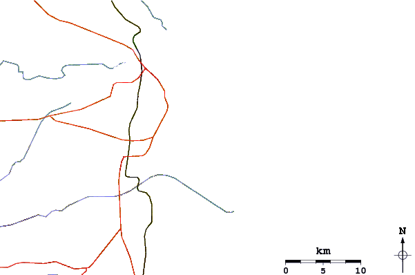 Roads and rivers around Ponta Negra