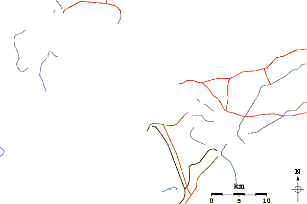 Roads and rivers around Ponta d'Areia