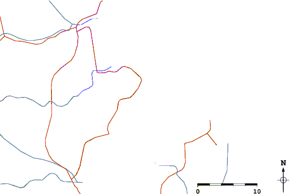 Roads and rivers around Ponta da Pinheira