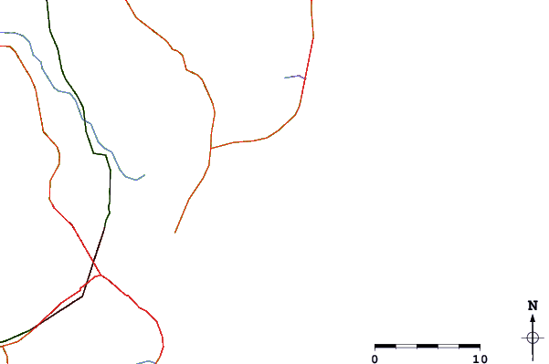 Roads and rivers around Ponta da Praia Mole