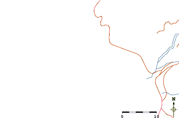 Roads and rivers around Swimming Pools