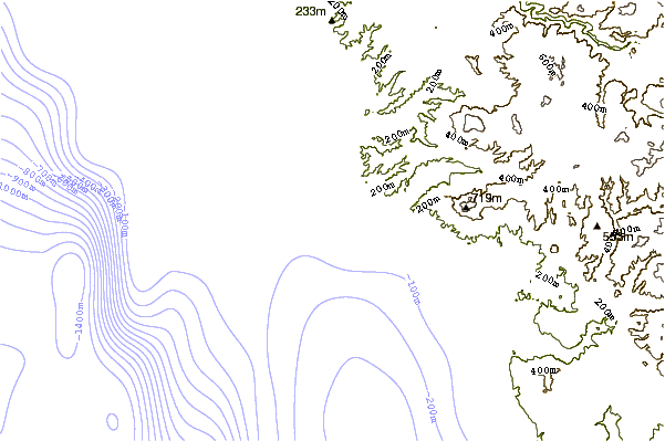 Shoreline around Popotla