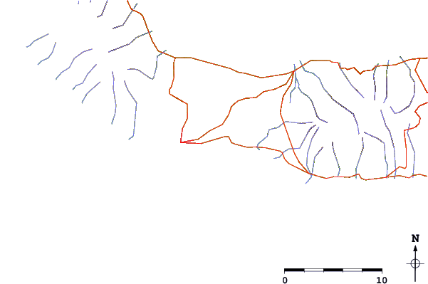 Roads and rivers around San Miguel - Populo