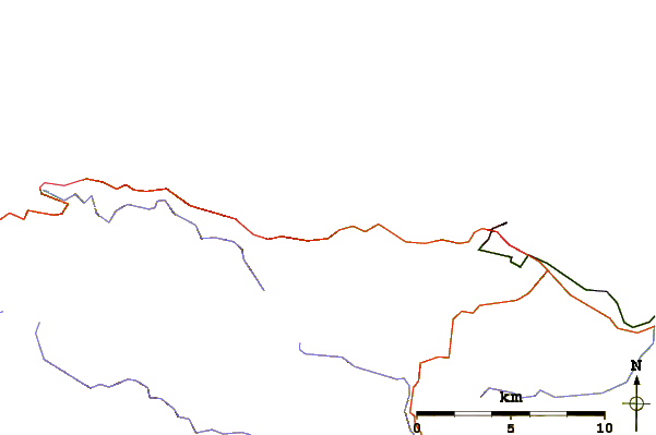 Roads and rivers around Porlock Weir