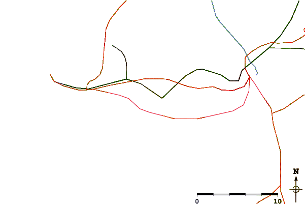 Roads and rivers around Pornichet