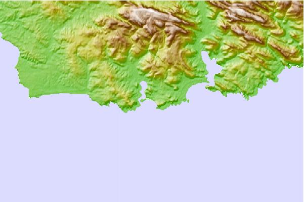 Surf spots located close to Porpoise Bay