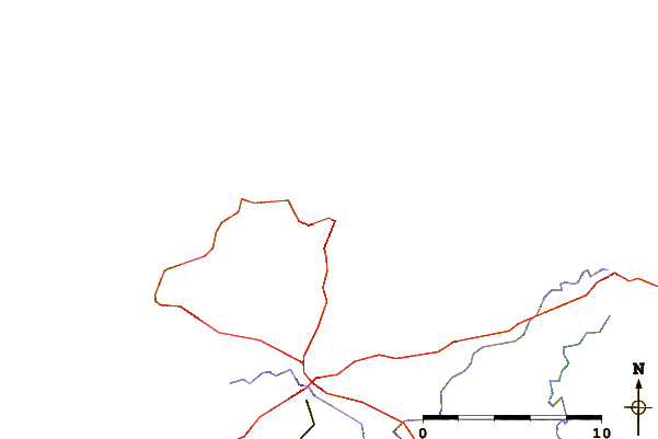Roads and rivers around Pors Nevez