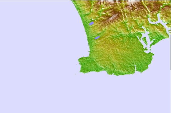 Surf breaks located close to Pors Carn