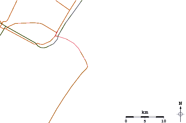 Roads and rivers around Port Aransas