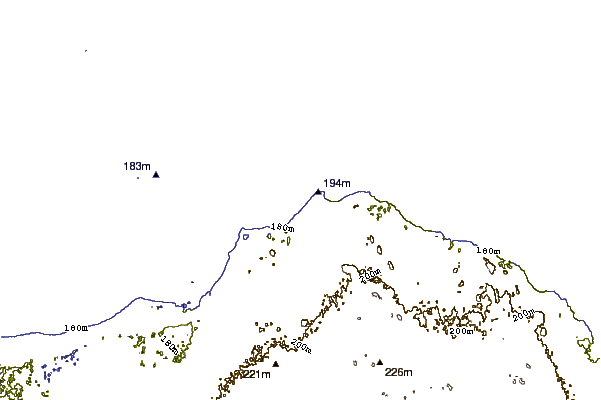 Shoreline around Port Austin