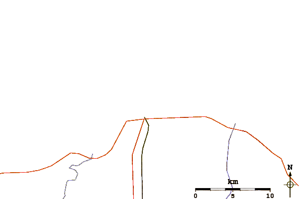 Roads and rivers around Port Austin