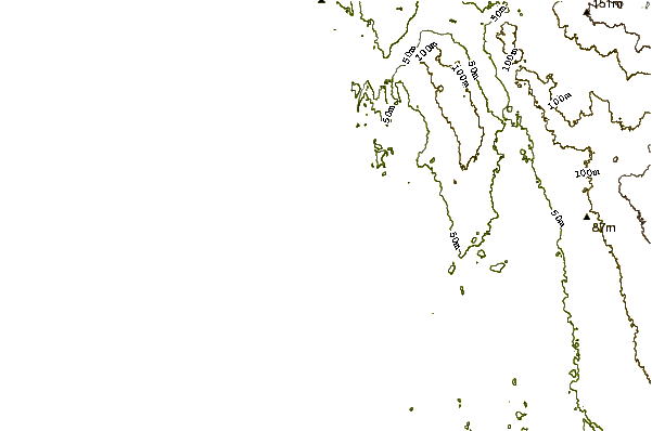 Shoreline around Port Denison