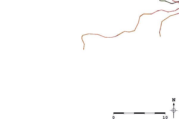 Roads and rivers around Port Eynon Point