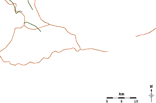 Roads and rivers around Port Francois Harbour