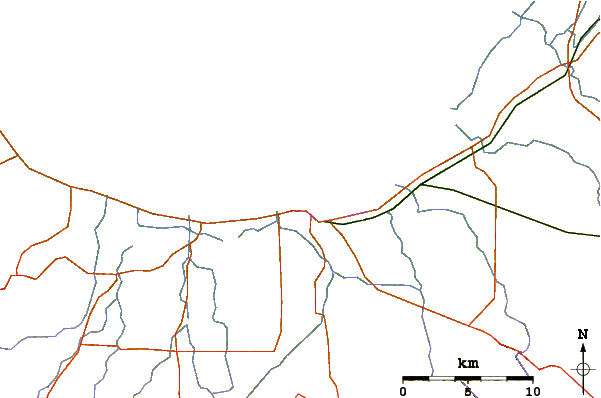 Roads and rivers around Port Geographe Bay