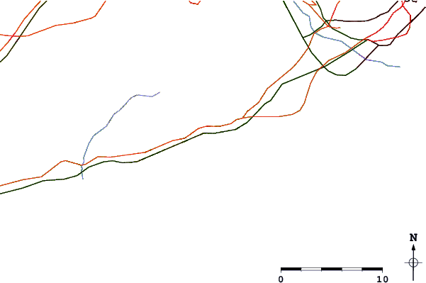 Roads and rivers around Port Ginesta