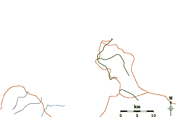 Roads and rivers around Port Louis