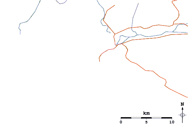 Roads and rivers around Port Renfrew