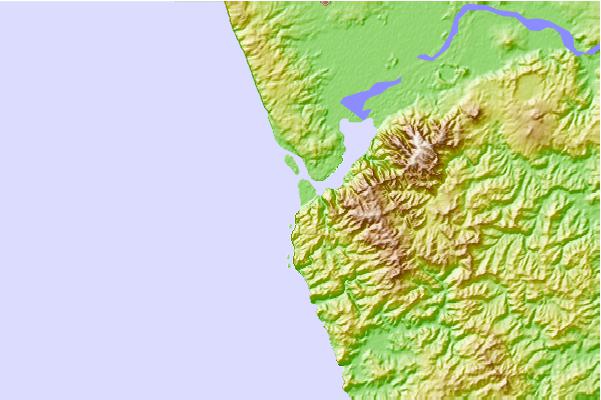 Surf spots located close to Port Waikato-Sunset beach