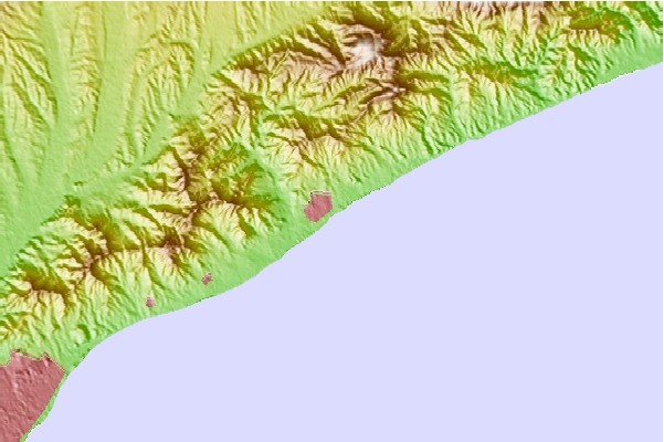 Surf spots located close to Port de Mataro
