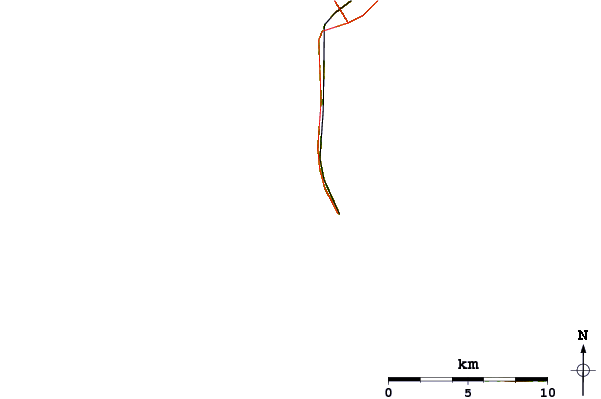 Roads and rivers around Port Bara
