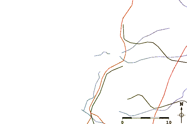 Roads and rivers around Port d'Albret