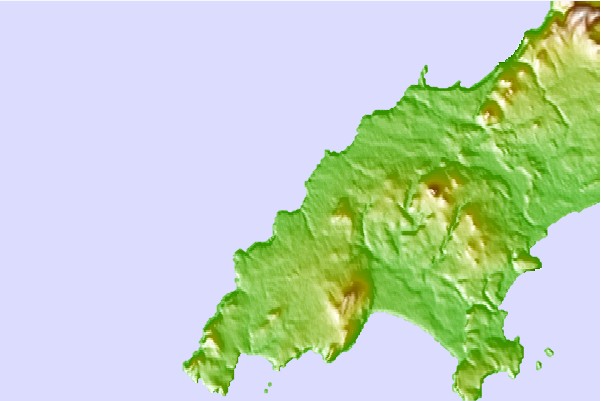 Surf breaks located close to Porth Colmon
