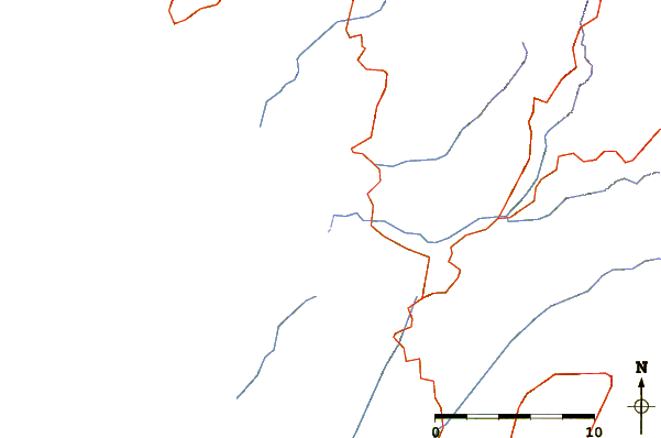 Roads and rivers around Portigliolo